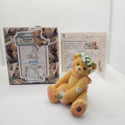 New CHERISHED TEDDIES Bear JASMINE  FIGURINE BOX  Bouquet Of Blessings flower 

MINT CONDITION,  STORED IN THE BOX, never displayed 

Comes with origi