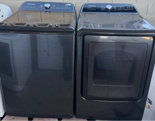 Samsung~✨Beautiful set Washer and Dryer gas Set Black stainless in excellent condition