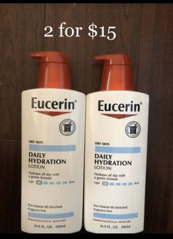 Eucerin Daily Hydration Lotion, Body Lotion for Sensitive Skin, 16.9 Fl. Oz. $8 each or 2 for $15