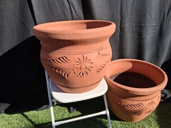 Terracotta Planters with Floral