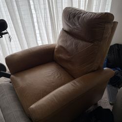 Brown Leather Recliner