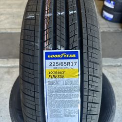 225/65/17 New set Of Goodyear Tires Installed