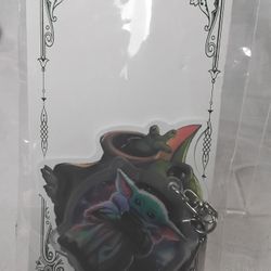 The Mandalorian The Child Grogu Keychain and Sticker