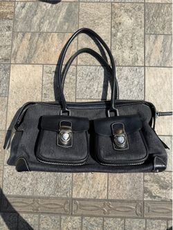 Dooney bourke anniversary signature double pocket satchel handbag
