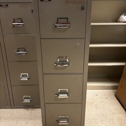 Filing Cabinet - FireKing Impact Resistant Fireproof Vertical File Cabinet