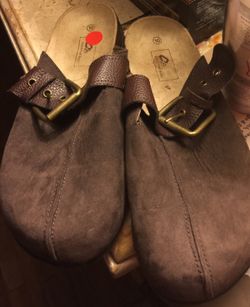 Brown mules sz 10