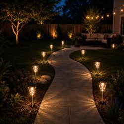 Led Pathway Lights Warm White or Color