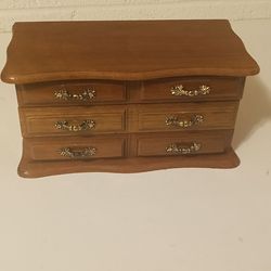 Vintage All Wood Jewelry Box
