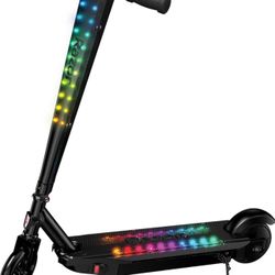Razor Sonic Glow Black Electric Scooter with LED Lights and Bluetooth Wireless Speaker