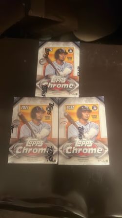 2022 Topps Chrome Baseball Hobby Box Lot of 3