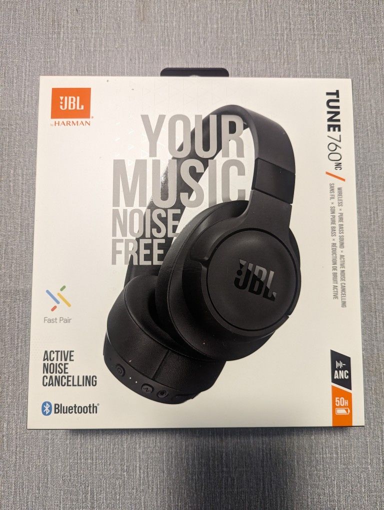 New In Box JBL Tune 760NC Bluetooth Headphones