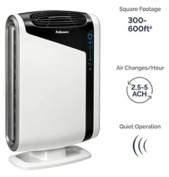 Fellowes AeraMax 300 Air Purifier – Large Room HEPA + Carbon Filter