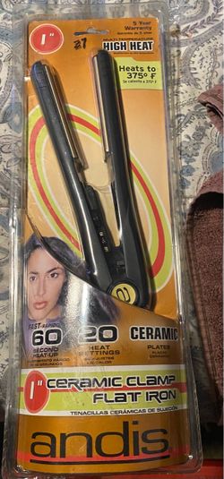 Andis 1” Ceramic clamó flat iron