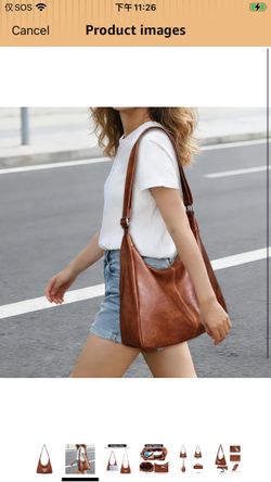 High quality Hobo Bags for Women Vegan Leather Purses Slouchy Shoulder Bag Womens Tote Crossbody Foldable Ladies Handbag ( please follow my page all b