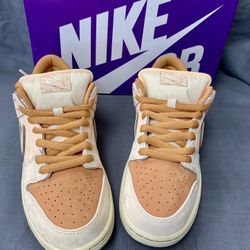 Nike SB Dunk Low Pro PRM Amber Brown/Guava Ice FV5926-200 Size 9 Men's