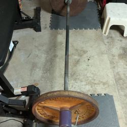 Weight Plates And Bar