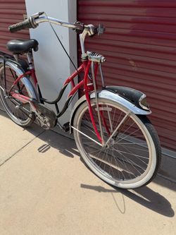Schwinn Red Phantom Cruiser Bike, single speed, 26-inch wheels 125 Anniversary