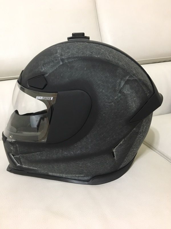 ICON AIRFRAME PRO CONSTRUCT BLACK FULL FACE POWERSPORTS MOTORCYCLE HELMET L Size