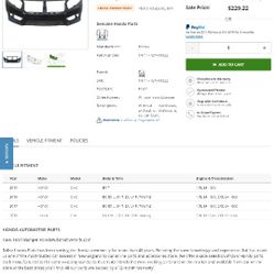 New Honda Civic Front Bumper 2016-2019