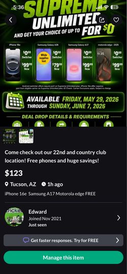 Come check out our 22nd and country club location! Free phones and huge savings!