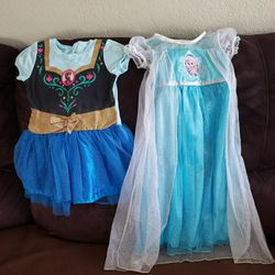 Elsa and Anna dresses