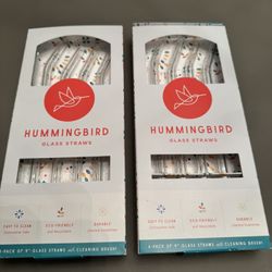 NIB Hummingbird Glass Straws (price is for EACH, not all)