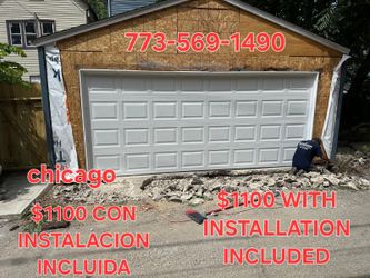 $1,100  garage door 16x7regular with installation