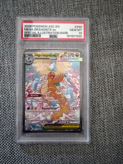 PSA 10 Mega Dragonite ex 290/217 Ascended Heroes Special Illustration Rare!