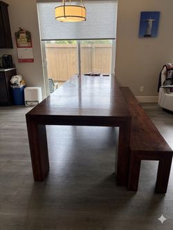 Transformer table. 2 benches and coffee table
