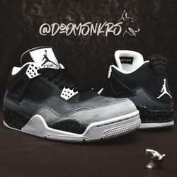 Size 10 - 2013 Nike Air Jordan 4 Retro  “Fear” - DoOMSNKRS