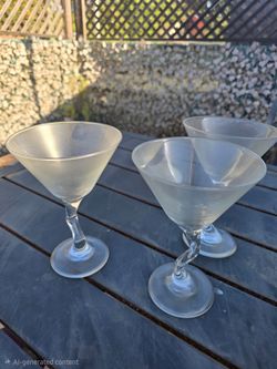 Z-Stem Martini Glasses