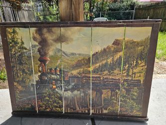 Train Grape Tray Art