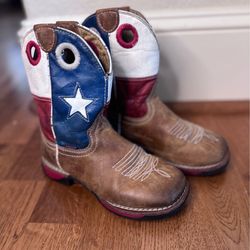 Bufalito Boys’ Lonestar Learher Cowboy boots