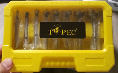 Topec 8 piece Forstner bit set