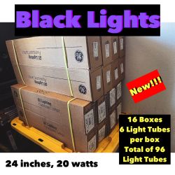 G.E. Black Lights 24in, 20 Watts 