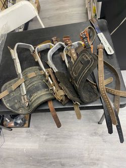 Tree Climbing Spurs / Lineman Climbers with Straps