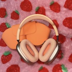 Apple AirPods Max (USB-C) - Orange - Like New + Original Case