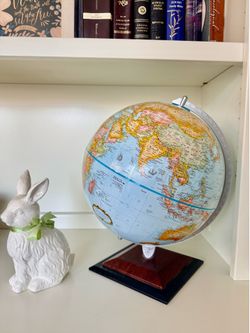 Kids Room Decor Bundle – Globe + Bunny + Shelf Decor