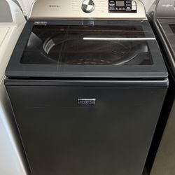 Maytag Pet Pro 5.3 Cu. Ft. Midnight Steel Impeller Top Load Washer