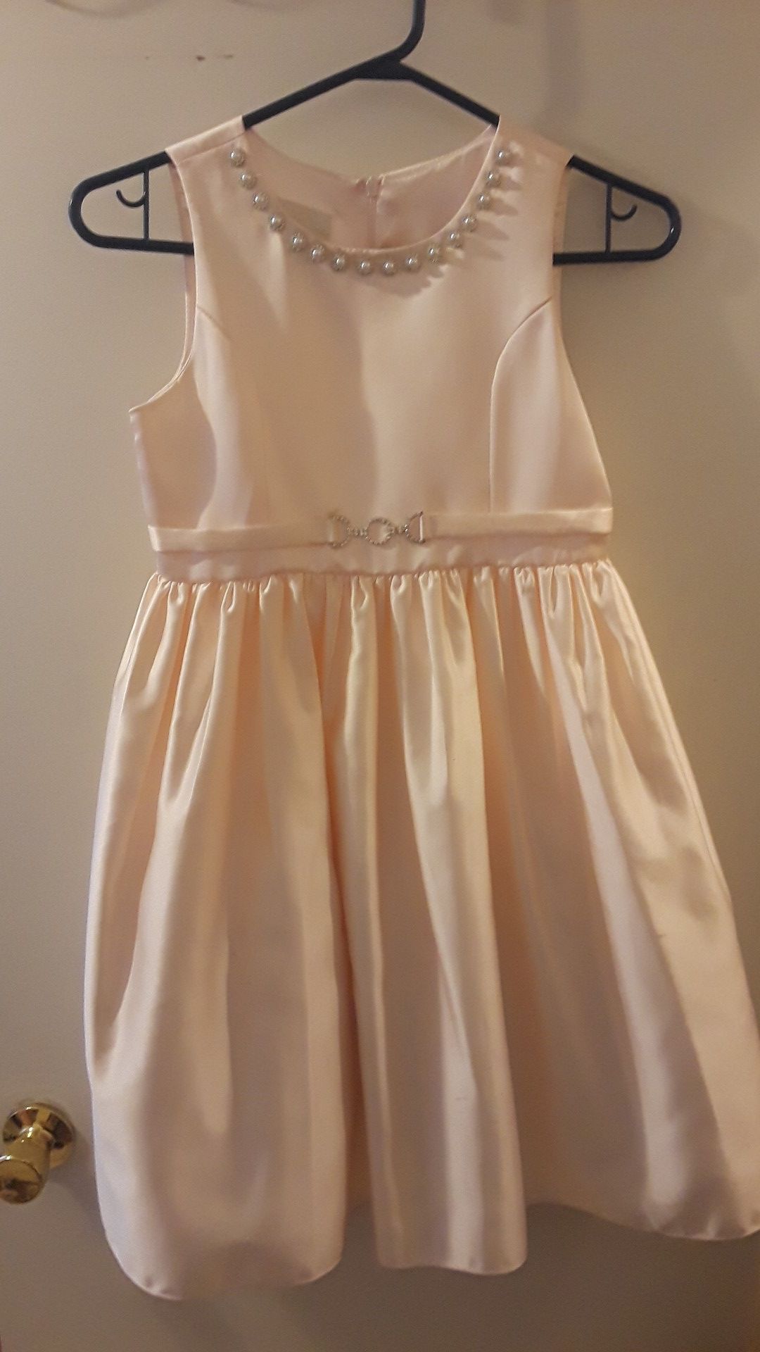 Size 10 girls dress blush color