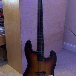 Squire Vintage Modified Jazz Bass Fretless 2007 3-color Sunburst 