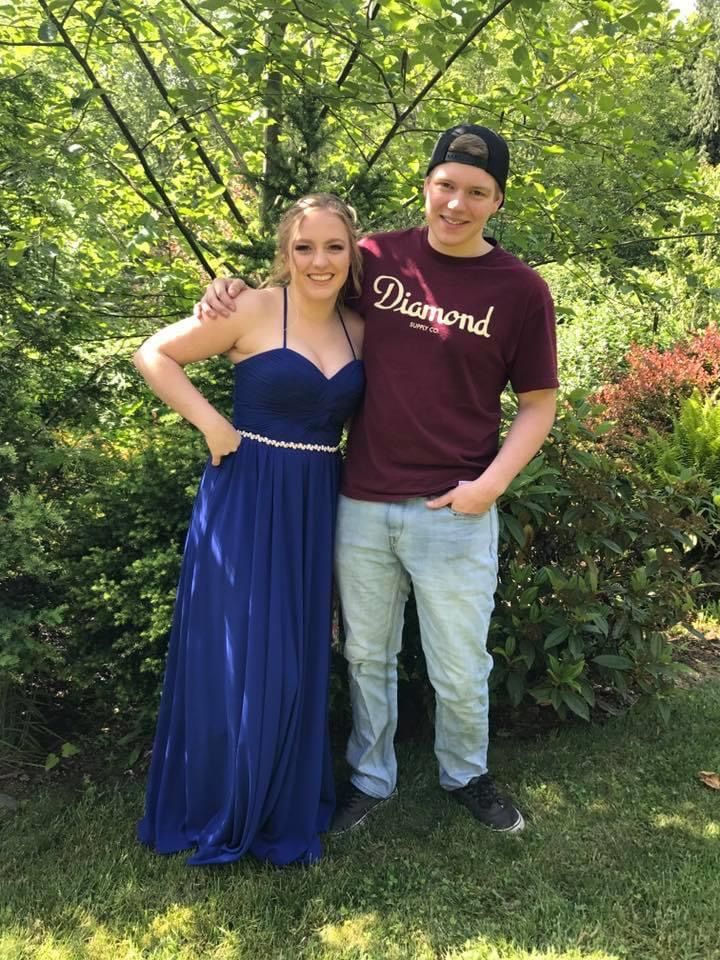 Formal dress size 8 royal blue