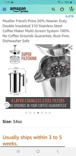 Stainless Steel Coffee Maker