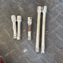 Three 3/8 Short Extensions And 2 - 6” Inch Extensions