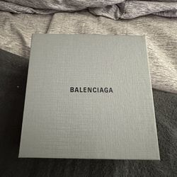 Balenciaga Logo Hoop Bracelet Size Medium With Box