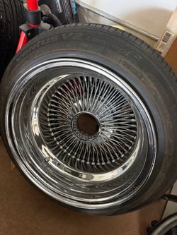 Wire rims and tires