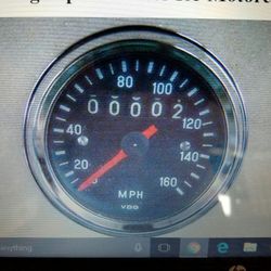 VDO VINTAGE SPEEDOMETER FOR MOTORCYCLE 160 MPH
