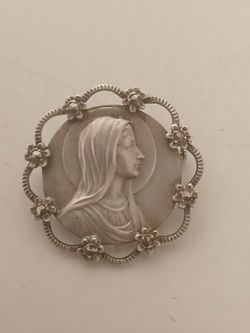 Virgin Mary Brooch