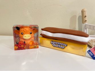Squishy bundle highland cow , butter, ice cream