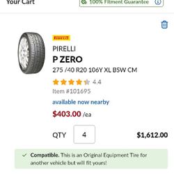 Pirelli Tires 275/40 ZR20 106Y